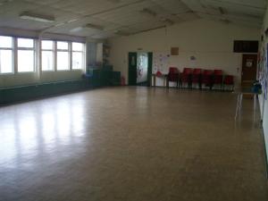 Picture of the main hall looking towards the entrance doors